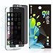 [2 Pack] iPhone 6 / 6S Privacy Tempered Glass Screen Protector,Haodewei [Easy-Install] Bubble Free [Touch Sensitive] For iPhone 6/6S +1 Pack Carbon Fiber Back Protector [Not Fit For iPhone 6 /6S Plus]