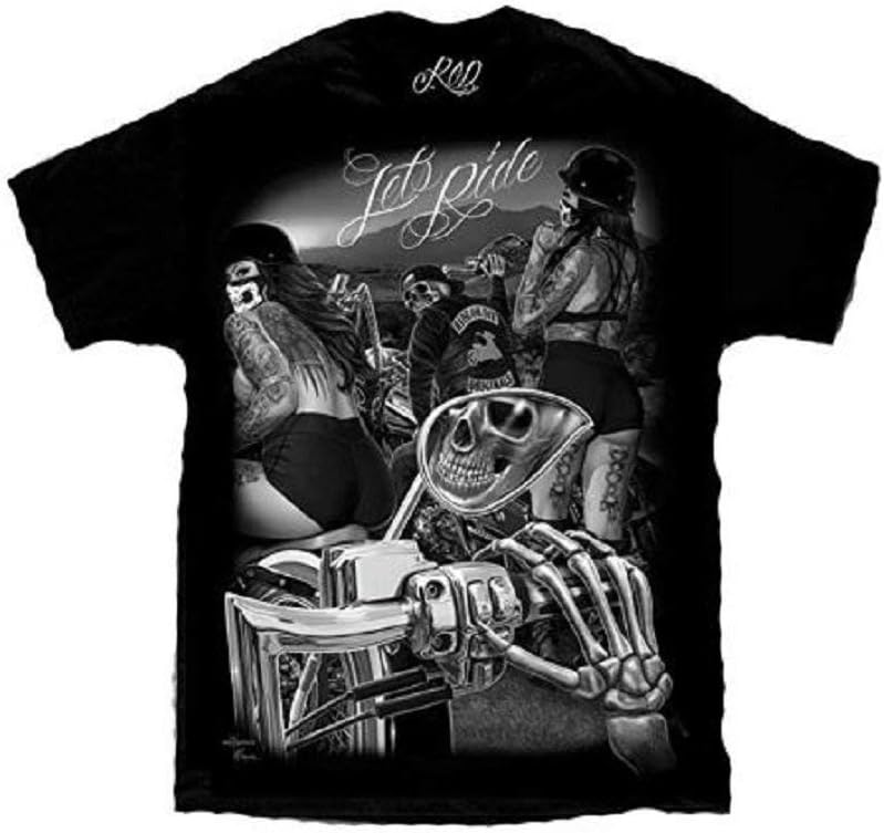 DGA David Gonzales ArtRide Or Die Mayans Sexy Biker Chicks Motorcycle David Gonzales DGA T Shirt
