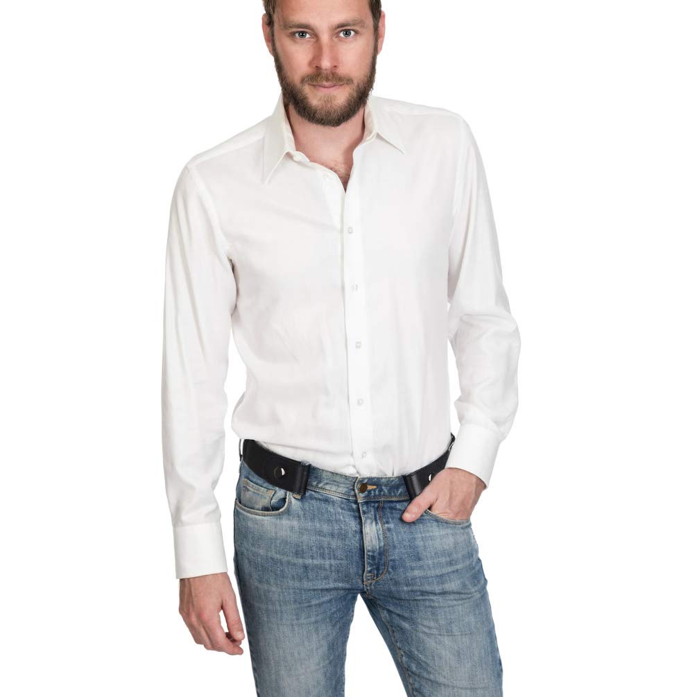 VBIGER No Buckle Invisible Elastic Belt for Men Width 1.4\