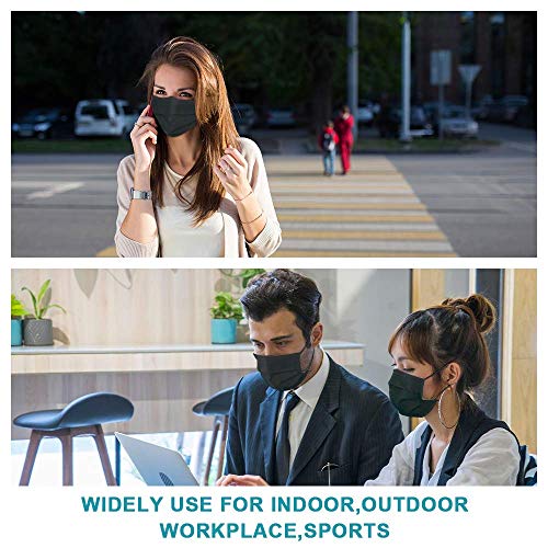 Disposable Face Masks, 3 Ply Face Masks with Elastic Earloop of 50 Pack Disposable Mask(Grey