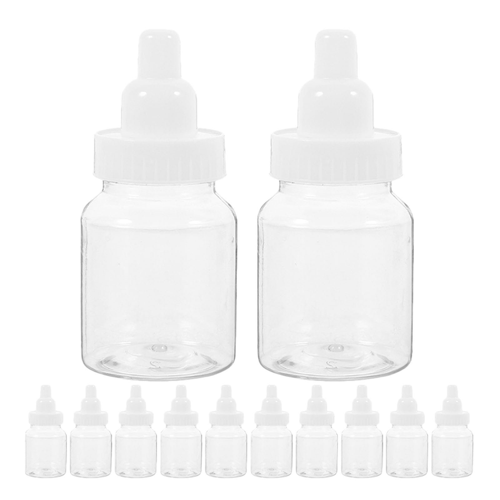 COLLBATH Milk Bottle Candy Box 3.54 Inch Party Treat Boxes for Baby Shower Wedding Candy Packaging Favour Container