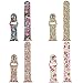 Blesihu Replacement Band for Apple Watch, Strap Bands for iwatch, Silicone Sport Style Wristband, Personalized Design, 16 Colors, Both 38mm and 42mm Models Available