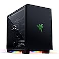 Razer Tomahawk Mini-ITX Gaming Case: Dual-Sided Tempered Glass Swivel Doors, Ventilated Top Panel, Chroma RGB Underglow Lighting, Built-in Cable Management, Classic Black