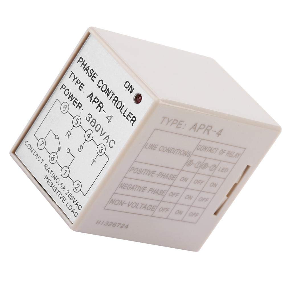380VAC APR4 Waterproof Phase Reverse Protection Relay 10A 220/380VAC