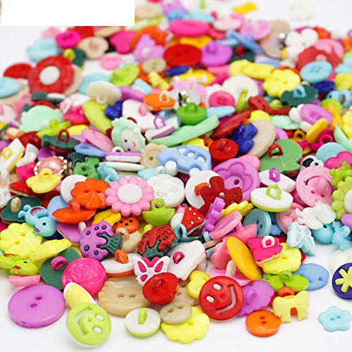 25G/Lot 10-35Mm Mixed Shape Resin Cartoon Plastic Buttons DIY Scrapbooking Crafts Children's Garment Sewing Notions Accessories