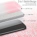 Silverback Compatible for LG V30 / LG V30 Plus Case, Girls Bling Glitter Sparkle Cute Phone Case with 360 Rotating Ring Stand, Soft TPU Outer Cover + Hard PC Inner Shell -Pink