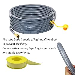 Upgraded 36 Feet 1/2 Inch Natural Gas Hose propane