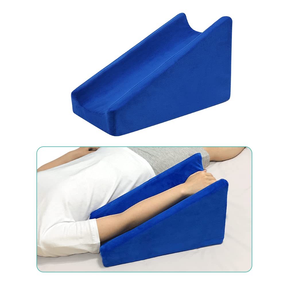 Arm Elevation Pillow Support for Broken Arm Therapy Wedge Foam Wedge Elevating Post Surgery Pillow Elevated Arm Pillows for Sleeping Wheelchair Arm Pads Elbow Pillow Surgery Recovery