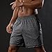 Gash Hao Athletic Gym Shorts Mens Workout Running Bodybuilding Training Short, Gray, Large