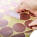 LEOTER Metallic Rose Gold Wall Decal Dots (2.0inch x 200 Decals)-Easy to Peel Easy to Stick + Safe on Painted Walls- Metallic Vinyl Polka Dot Decor - Round Circle Art Glitter Stickers Set