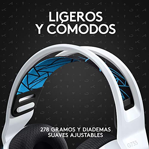 Logitech-G733-KDA-LIGHTSPEED-Auriculares-Inalambricos-para-Gaming-con-Diadema-168M-Color-LIGHTSYNC-RGB-Micro-Blue-VOCE-y-controladores-de-audio-PRO-G-League-of-Legends-PCPlayStation-Blanco