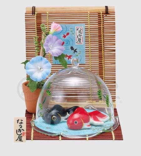 Amazon 薬師窯 Yakushigama 夏あそび金魚 朝顔 水草ドーム付 アニマル 高さ 金魚各2cm ガラス 横巾10cm なつかし屋 9569 置物 オブジェ オンライン通販