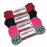 Paracord Planet Glow In The Dark Paracord Made of 100% Nylon With 7 Inner-core Strands Available In 10, 25, 50, and 100 Foot Lengths That is Made in the USA.
