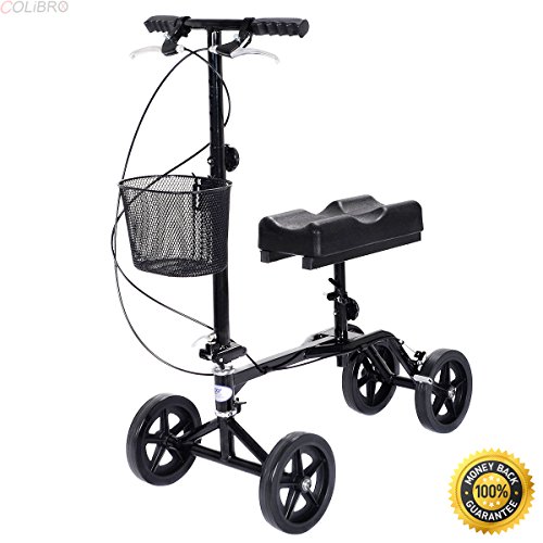 Buy COLIBROXNew Steerable Foldable Knee Walker Scooter Turning Brake