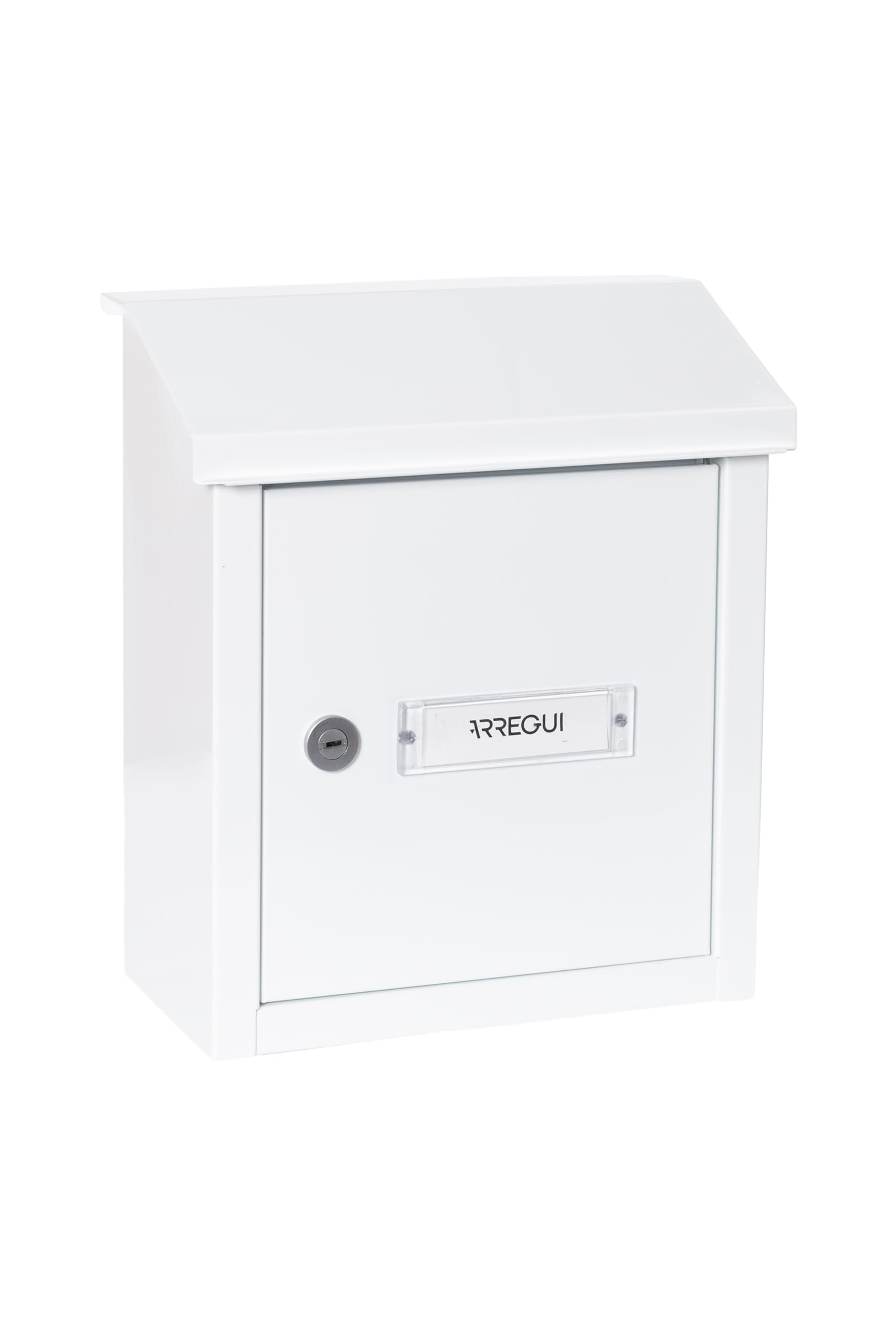 ARREGUI V4091 Letter Box for Doors or Gates Interior, Letter Pickup Mouth, 23 x 4 cm, Size S (DIN A5 Mail), Weatherproof, Easy to Install, White