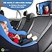 Premium Infant Carseat Mirror & Baby on Board Sign: View Backseat Without Risk! Headrest Mirrors for Parents in The Drivers Seat to See Their Kids in The Rear Seats. Car Travel Head Rest Accessories
