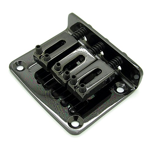 Adjustable 3 String Guitar Tailpiece Bridge Guitar Parts Black