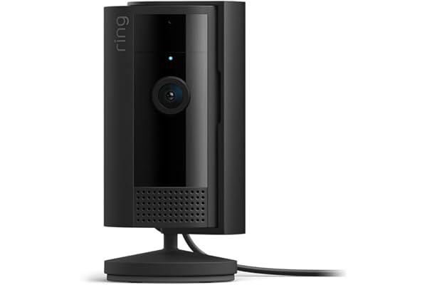Ring Indoor Cam, Home or business security in 1080p HD video, Black