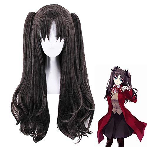 Amazon Com Ani Lnc Wig Stay Night Rin Tohsaka Two Ponytails Wig
