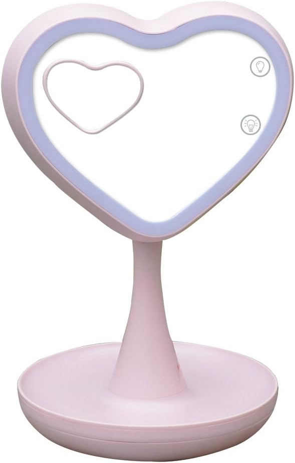 Oriheart Vanity Make-up Mirror with LED Light,1x/3x Magnification,USB Charging And 2-1Mirror Lamp