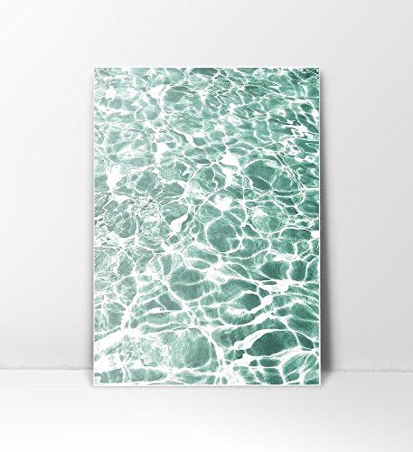 Ocean Print, Wall Print, Art Print, Ocean Wave Print, Water Print, Wave Printable, Water Photography, Ocean Wall Art, Water Wall Art, Ocean Photography, Ocean Wave, Summer Print, Green Wall Art, 8x10