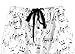 Leisureland Women's Pure Cotton Flannel Lounge Pajama Boxer Shorts Music Notes Print (Medium)