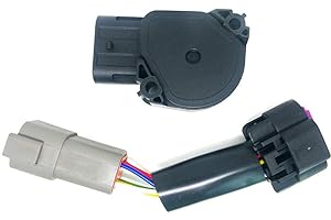 PARTS PORT Throttle Position Sensor TPS Sensor w/Adapter Fits for 1998-2007 Dodge Ram 2500, 3500 Cummins 5.9L l6 DIESEL OHV Turbocharged Engine Replaces OEM# 53031575 TH420 10104