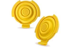 PumpMom-us Membranes Compatible with Medela Pump Parts, Silicone Diaphragm for PersonalFit Flex connectors Replacement Membranes, Pump in Style MaxFlow, Swing Maxi and Freestyle Flex Parts, 2-Pack (2)
