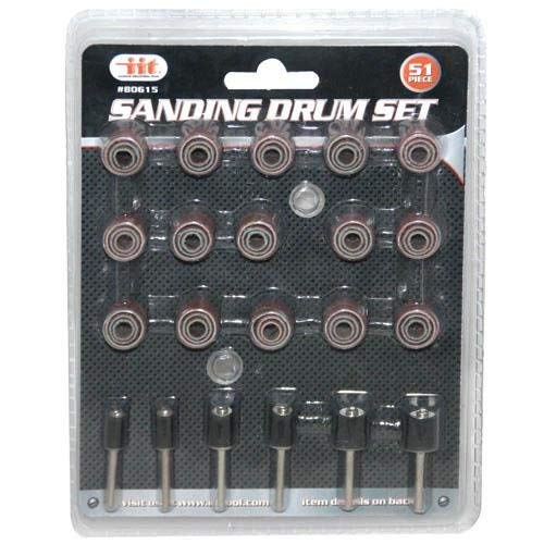 Jumbo 51Pc Drum Sanding Kit Fits Dremel Includes Rubber Drum