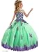 FatefulBridal Girls' Ball Gown Appliques Beads O-Neck Pageant Dresses