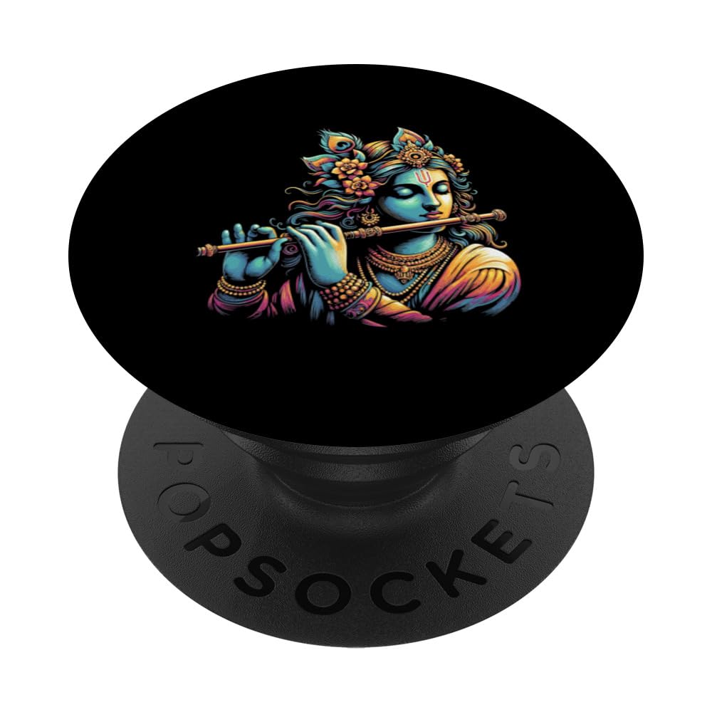 Lord Shri Krishna Hindu God Lord Shri Krishna Lover Devotee PopSockets Swappable PopGrip