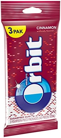 Orbit Sugarfree Gum, multipack (3 packs total). Cinnamon