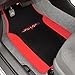 BDK Fresh Carpet Floor Mats, Color Tribal Tattoo Design Vinyl Trim for Car Sedan Truck SUV, Front & Rear Set of 4 Universal Fit