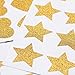 JETEHO 10Sheet 60Pcs Gold Glitter Heart Stickers and Gold Glitter Star Stickers for Kid's Arts Craft Supplies Greeting Cards Home Decoration DIY Craft Ornament