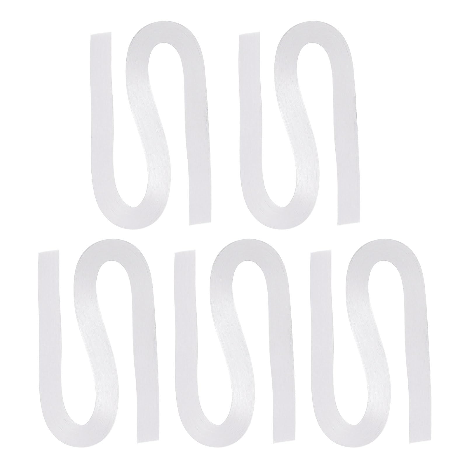 PATIKIL 600pcs Quilling Strips Paper 3mm(1/8") 54cm Origami Paper Quilling Strip for Art DIY Hand Craft Christmas, White