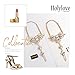 Holylove Foot Jewelry for Women Barefoot Sandals Beach Crystal Anklets Chains Wedding Vocation 1 Pair with Gift Box – HLAB007 Crystal