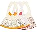 GZMM 3-Pack Baby Girl's Bibs Dress Infant Toddler waterproof Burp Cloths With Adjustable Snaps