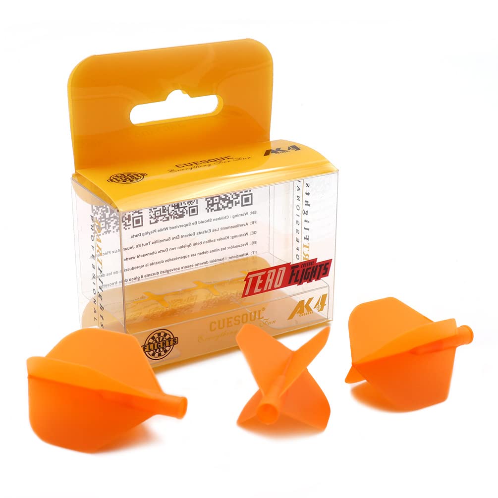 CUESOUL TERO AK4 Dart Flights standard shape,Set of 3 pcs(CS-AK4+11YS)