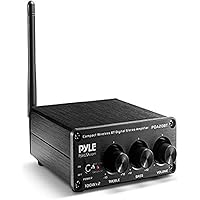 Bluetooth HiFi Mini Audio Amplifier - Class D Digital Desktop PC Stereo Amplifier Receiver (2 x 100 Watt MAX) Aluminum Diecas