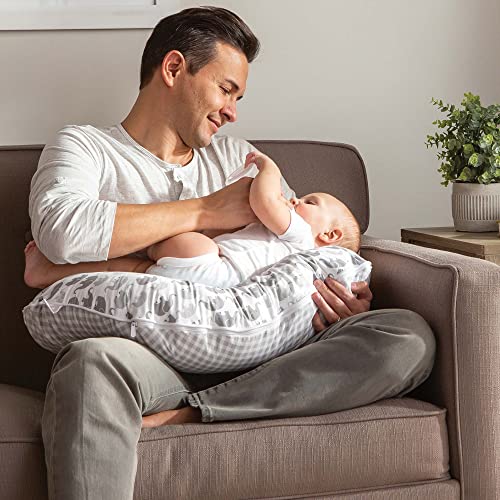 Boppy Premium Original Support Cover, FKA Nursing Pillow Cover, Gray