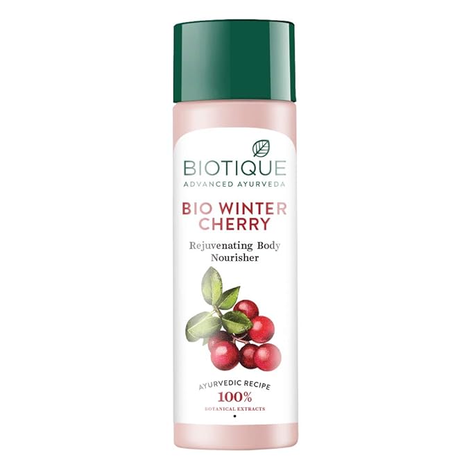 Buy Biotique Bio Winter Cherry Rejuvenating Body Nourisher Lotion, 120 ml Online at Low Prices