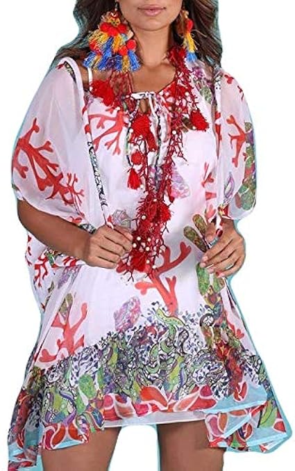Ibiza 9 Kaftan Antica Sartoria Positano Donna Mare E Piscina
