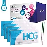 Pregnancy Test Strips One Step Urine Test Kit (HCG) by Utilax -30 Tests - Over 99% Accurate, Easy to Test, Clear Result, Cost Effective (30)
