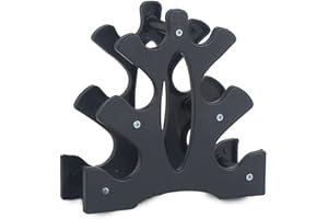 Triangular Dumbbell Stand 3 Levels 23 x 22.5 x 8.5 cm for Home Gym
