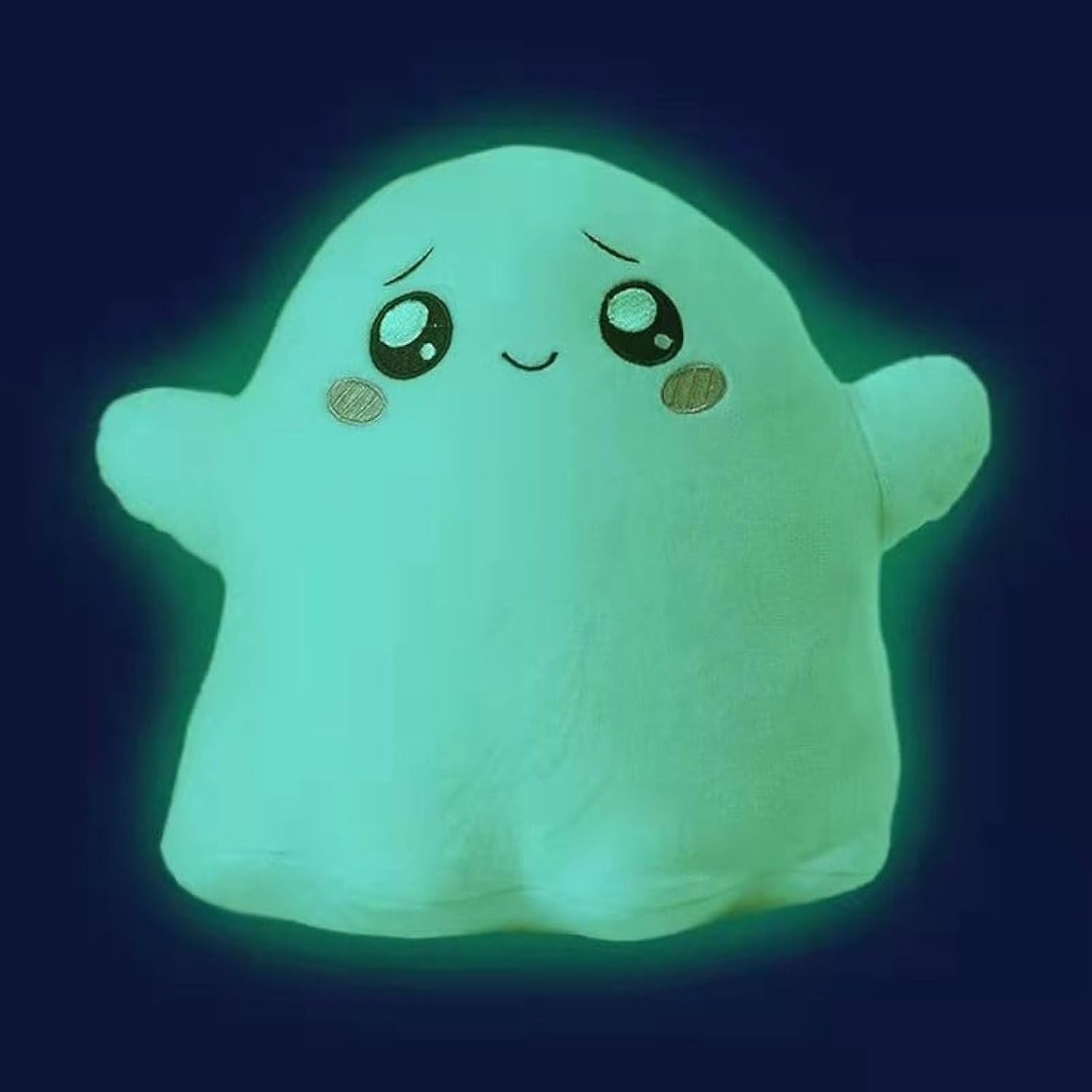 Glow in the Dark Plush Toy Glow in the Dark Pillow Plush Toy Ghost Plushie for Kids