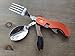 CoraJohn 4-in-1 Camping Utensil, Stainless Steal Fork Knife Spoon Bottle Opener with Storage Casethumb 3