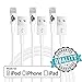 [Apple MFi Certified] Lightning Cable, iPhone 7 Cord, IPhone Charger, Charging Connector by Trusted Cables Compatible With iOS 10, Comes with Trusted Guarantee (3x 1m/3.2ft Cord) (3 Pack)