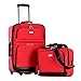 Olympia U.S.A. Let's Travel 2 Piece Carry-On Luggage Set, Red