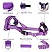 SlowTon Soft Dog Muzzle, Adjustable Padded Nylon Muzzle for Large Medium Dogs Anti Chewing Barking Biting, Allow Dog Pant & Drink (Purple, M)
