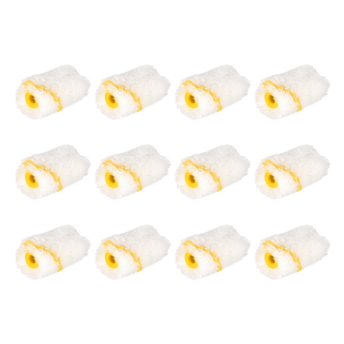 sourcing map Paint Roller Cover 2 Inch 5cm Mini Acrylic Fiber Brush for Household Wall Painting Treatment 12pcs